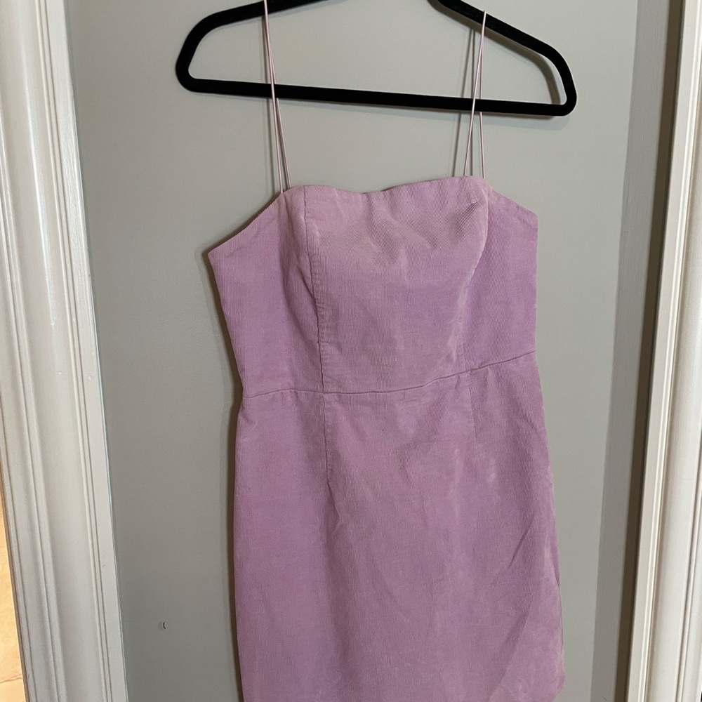 Urban Outfitters | Purple Corduroy Bodycon Dress sz 8 - Picture 6 of 8
